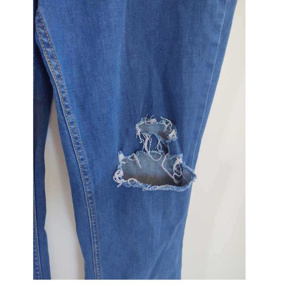 Free People Destroyed Long & Lean Jeggings  Size 31 - Picture 9 of 14